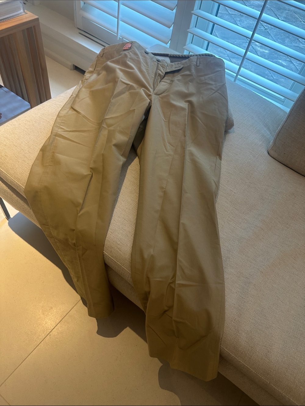 Corneliani Men's Chinos in Khaki Tan